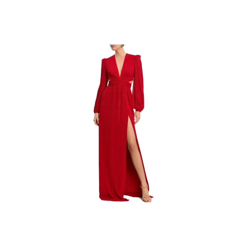 REBECCA VALLANCE FW23 Long-Sleeved Dresses Women's Red-1