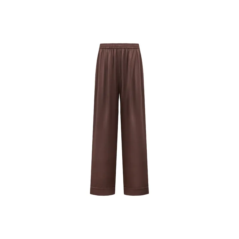 SILKY MIRACLE FW24 Loungewear Men's Chocolate Brown Set-2