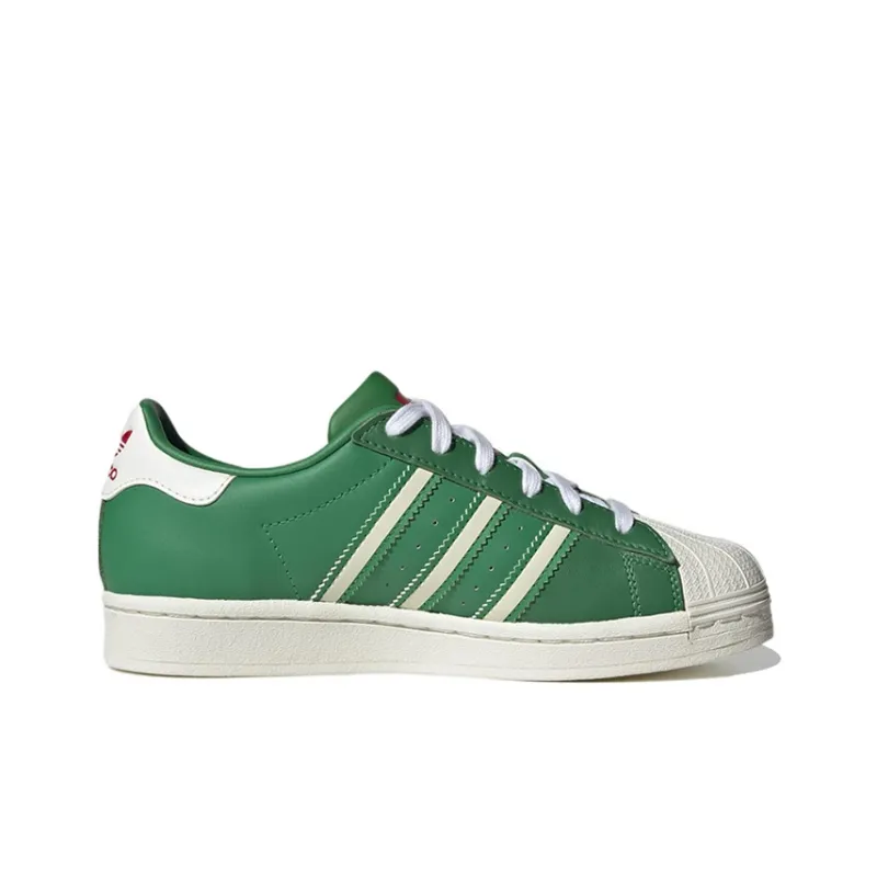 Adidas Originals Anti Slip Wear Resistant Low Top Kids' Skateboarding Shoes Green Teenagers-1