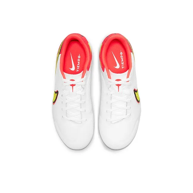 Nike Tiempo Legend 9 Academy MG Low Top Kids' Soccer Shoes White Red Kids'-3