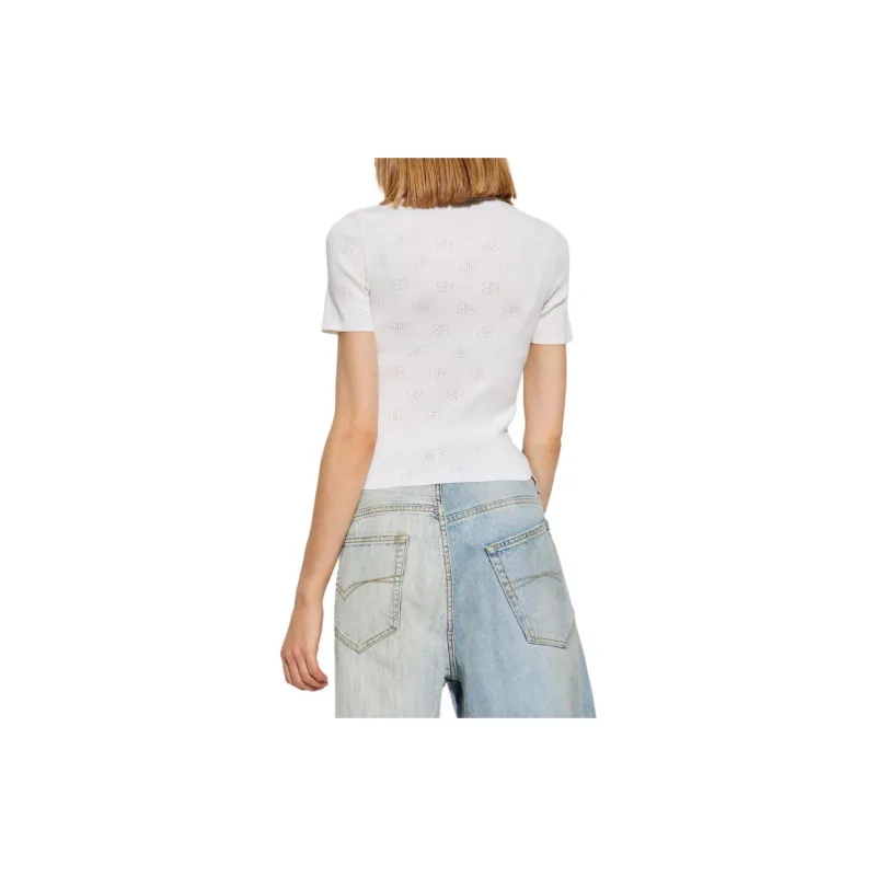 Balenciaga Bb Pointelle knit T shirt-2