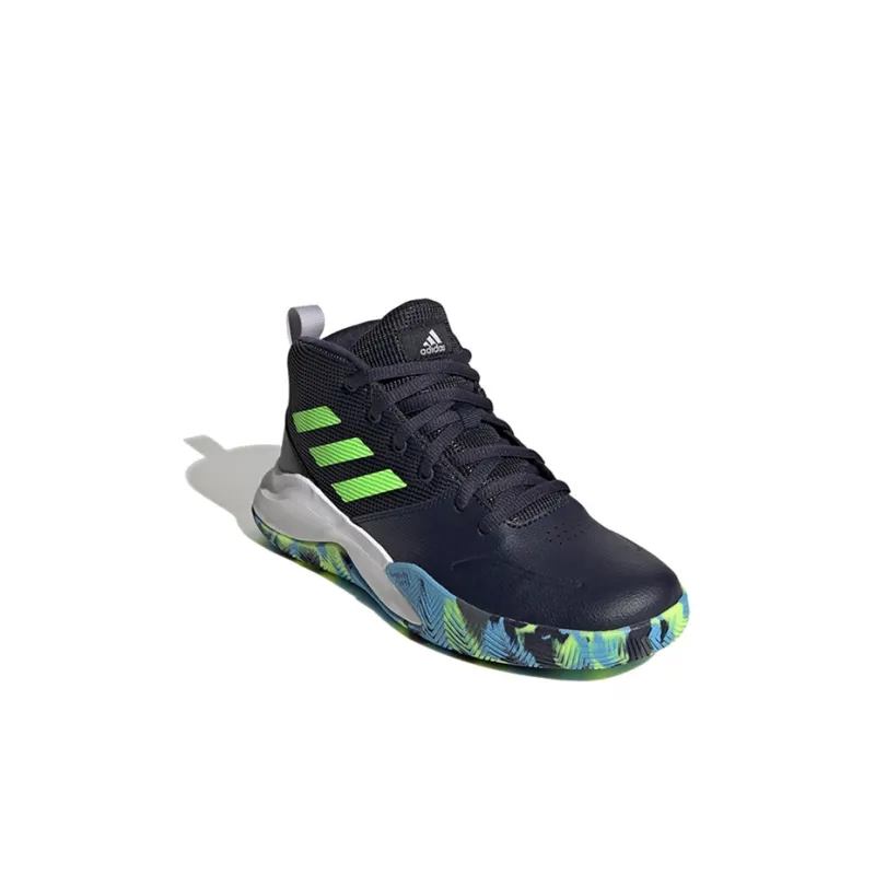 adidas Own The Game J Wide 'Legend Ink Signal Green'-2