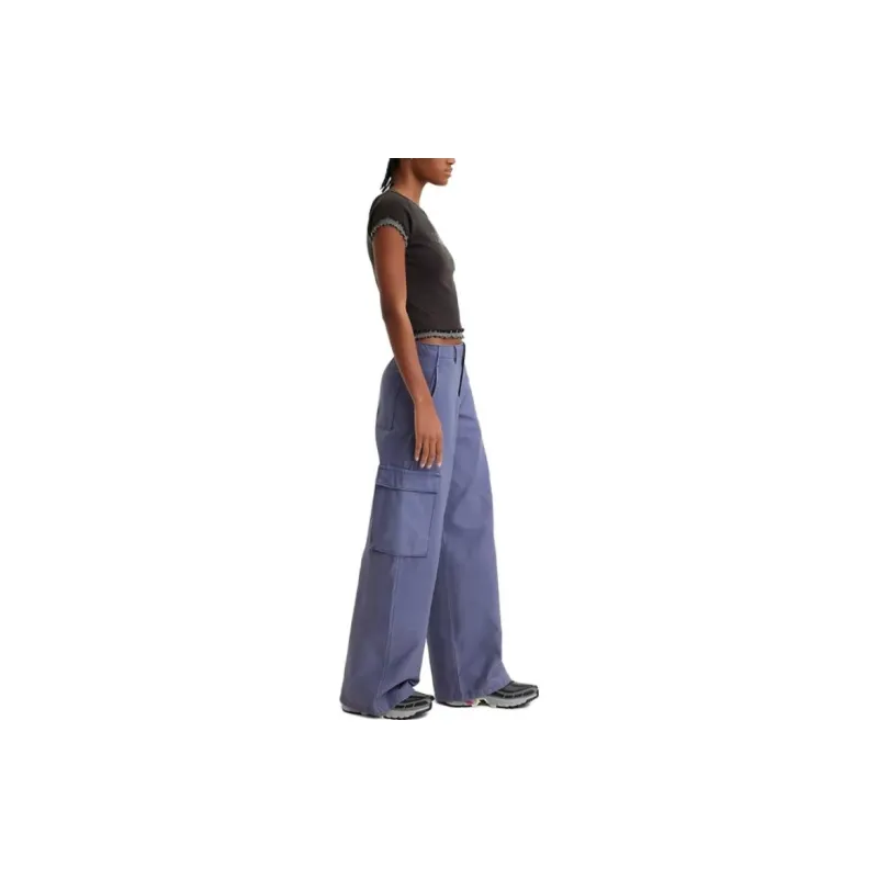 Levis Cargo Pants Women's Purple-4