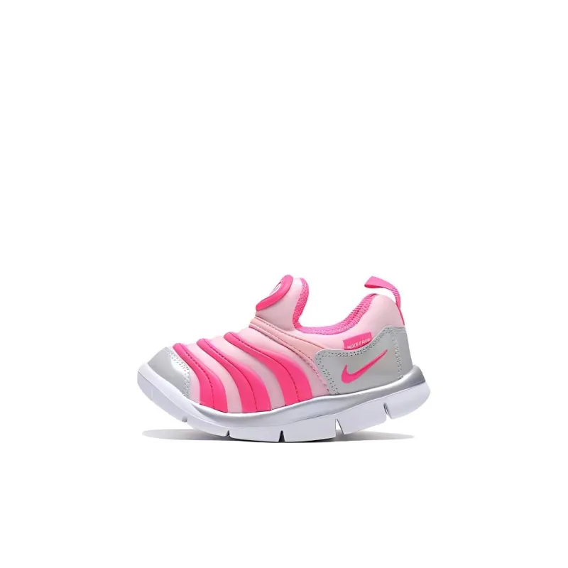 Nike Dynamo Free Slip Resistant Shock Absorbers Low Top Sports Casual Shoes Pink White Infant And Toddler-0