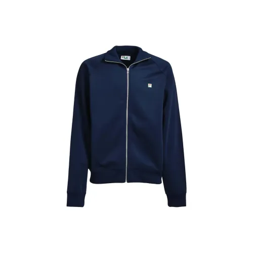 FILA FW24 F+ ACE TRACK Jackets Coats Men's Navy