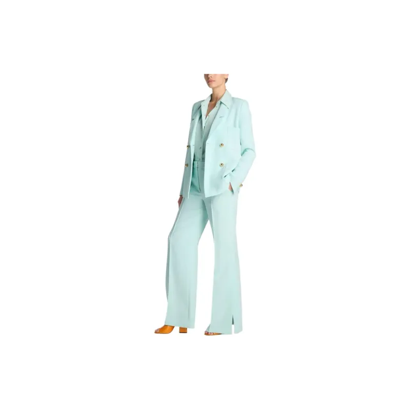 St. John Side-slit Wide-leg Trousers-3