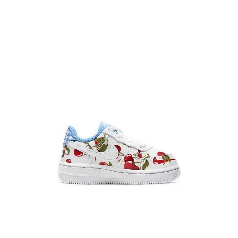 Nike Air Force 1 LV8 Low Top Toddler Shoes White Blue Infant And Toddler-1