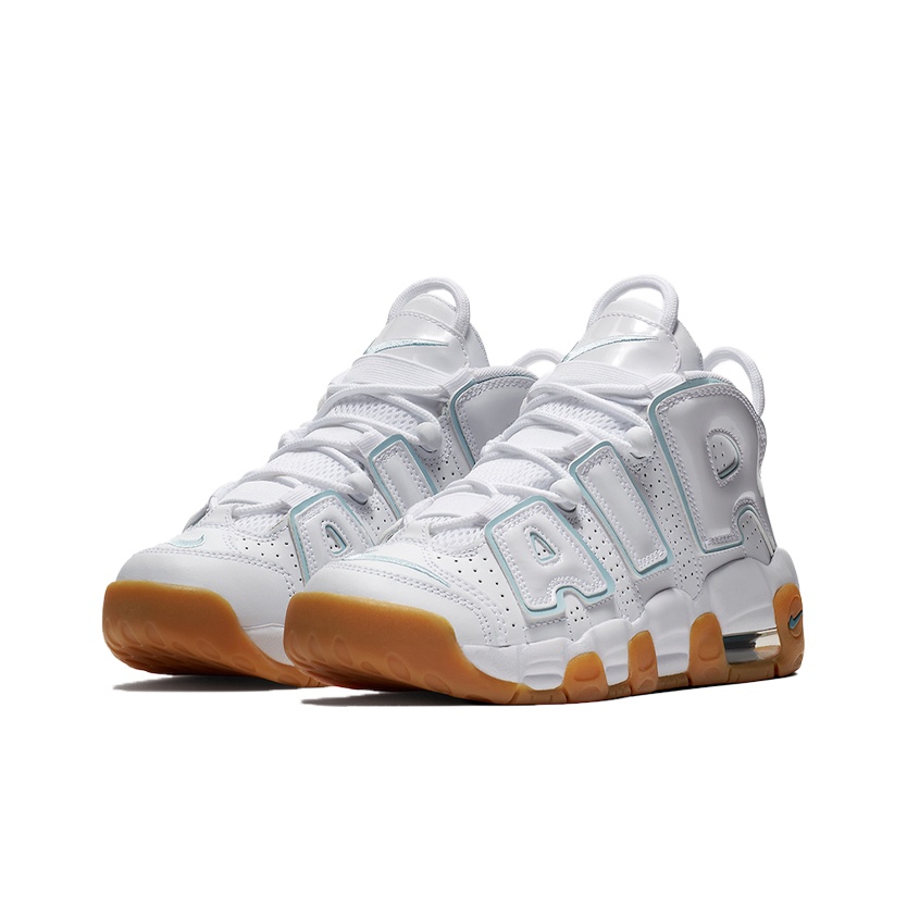 郵送買取 新品5台以上送料無料キャンペーン中！！  Uptempo More Air Nike 'White POIZON - GS Gum' Aqua 靴