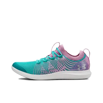 Under Armour Infinity 2 GS Cushioning Abrasion Resistant Breathable Low Top Kids' Running Shoes Purple Green Teenagers
