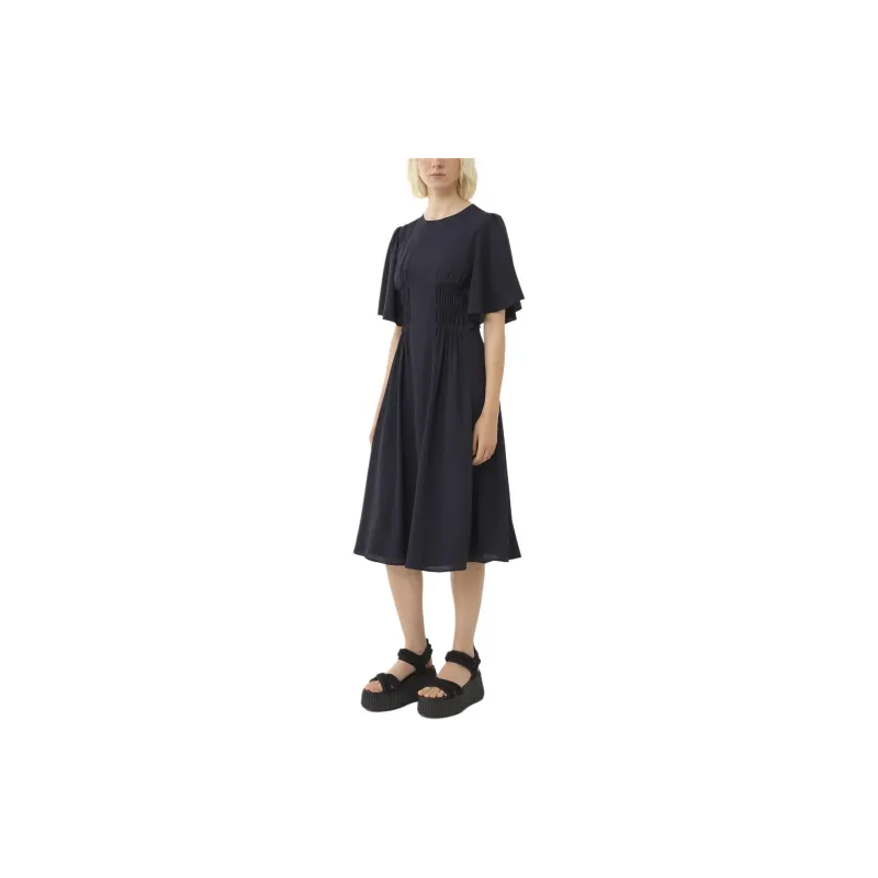 Chloé Wing Sleeved Flared Dress-3