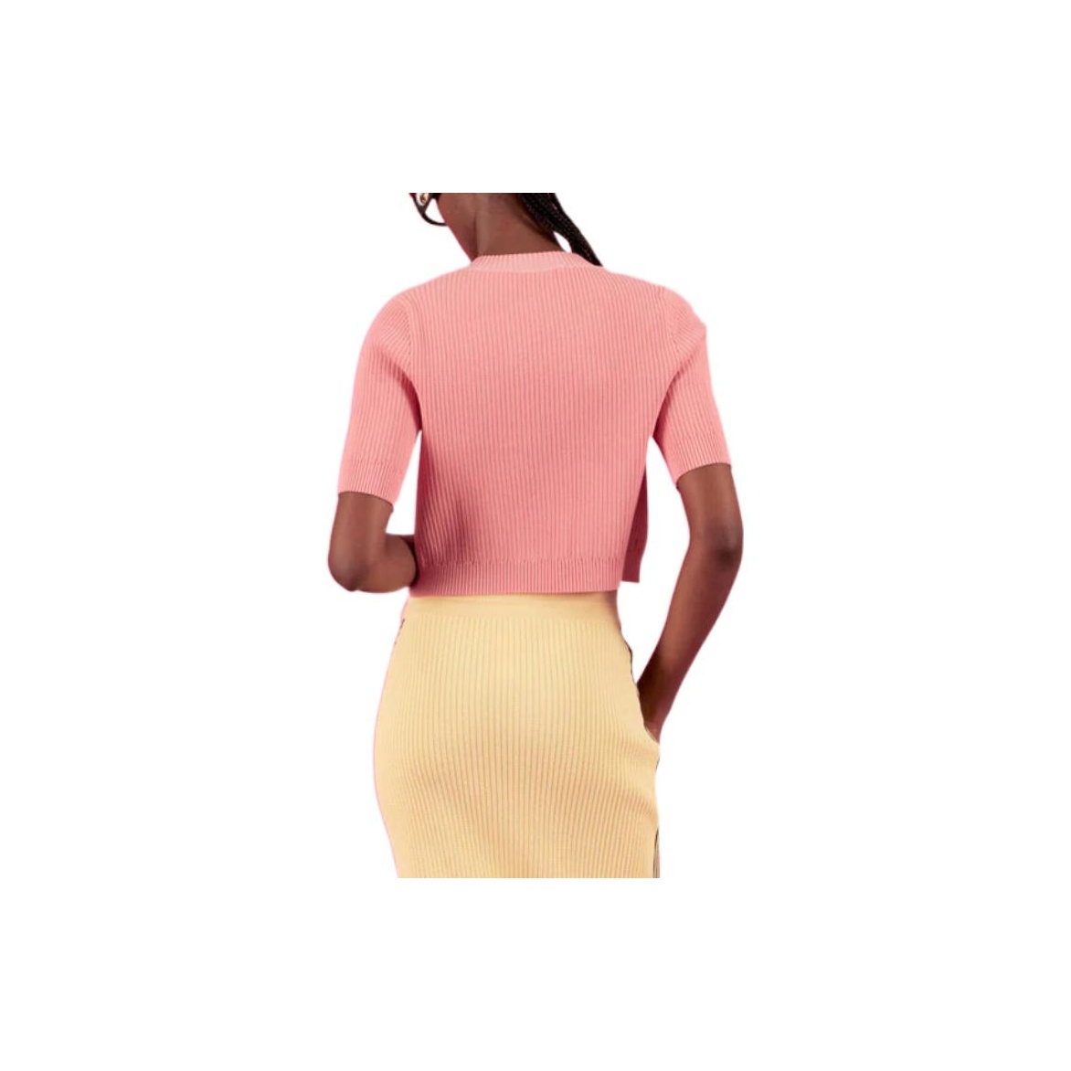 adidas pink cropped sweater