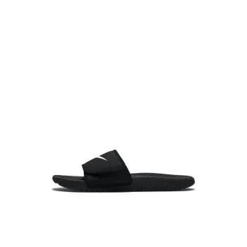 Nike Kawa Anti Slip Wear Resistant Slippers Black White Kids'