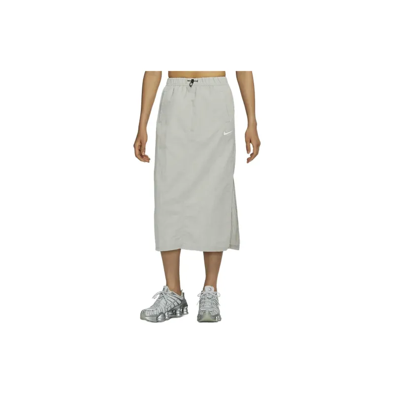 Nike Casual Long Skirts Women's Gray-4