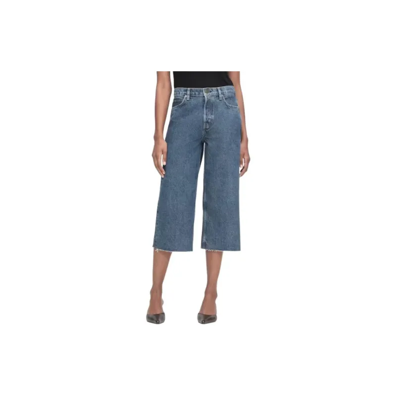 FRAME Easy Capri High-rise Cropped Jeans-1