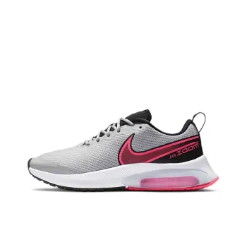 Nike Air Zoom Arcadia Slip Resistant Rebound Balance Low Top Kids' Running Shoes Gray Pink Teenagers