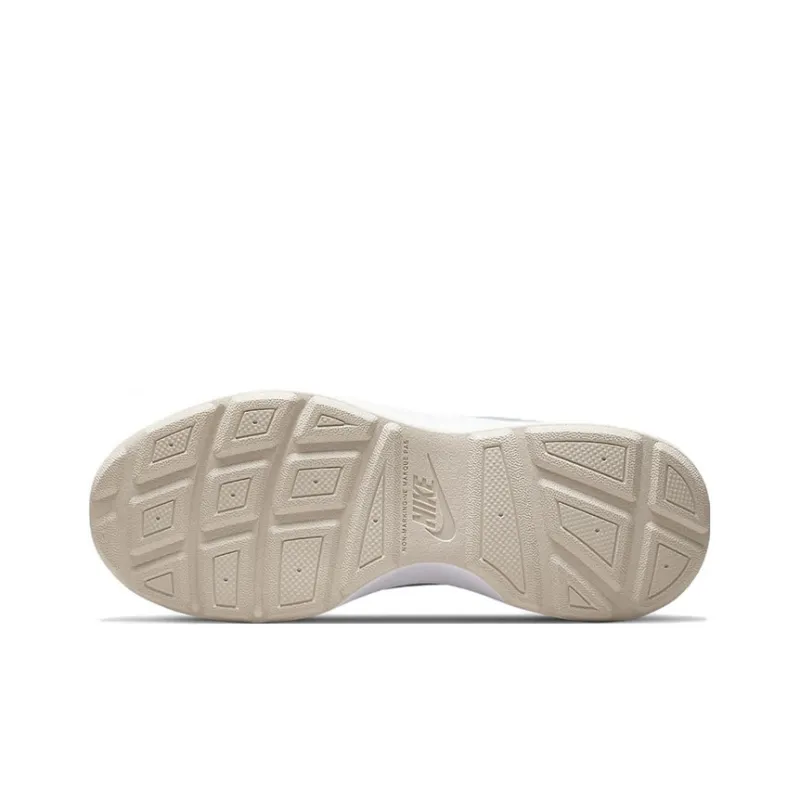 Nike Wearallday Cushioning Anti-Slip Wear-Resistant Breathability Low-Top Kids' Running Shoes White Blue Teenagers-5