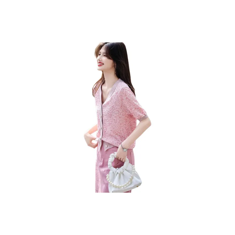 【dme】 Knitwear Women's Light Peach Pink-3