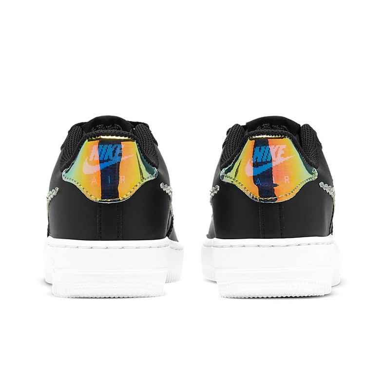 ◆大人気◆NIKE◆AIR FORCE 1 LV8 GS DIGITAL SWOOSH◆送料無料 Nike Air Force 1 Low LV8 Digital Swoosh Black GS US 3.5Y