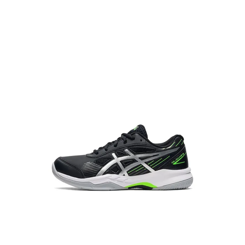Asics Gel Game 8 Cushioned Slip Resistant Low Top Kids' Running Shoes Black Silver Kids'-0