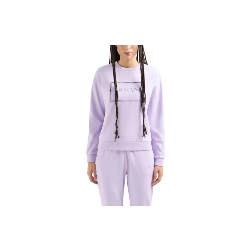 ARMANI EXCHANGEAE SS24 Sweatshirt Women's Purple-2