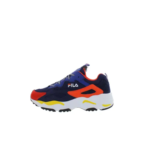 FILA KIDS Durable Breathable Ray Tracer Kids' Casual Shoes Blue Red Kids'