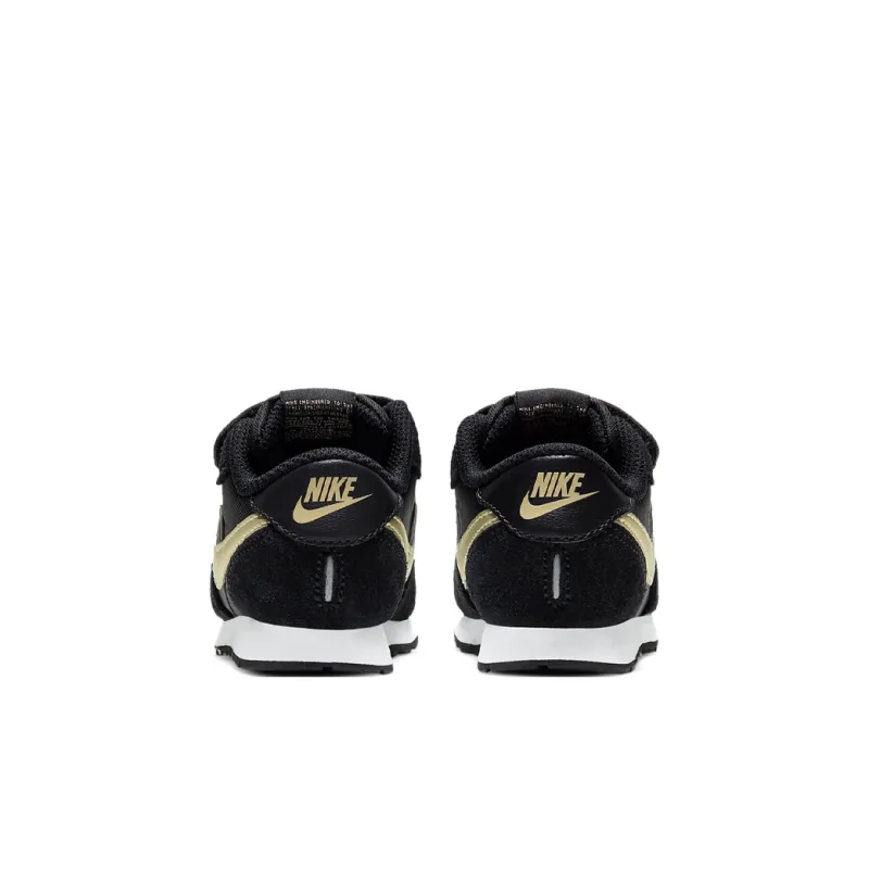 Nike MD Valiant Low Top Running Shoes Black Gold Infant And Toddler-4