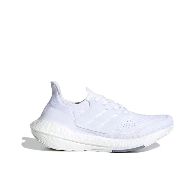 Adidas Ultraboost 21 J Slip Resistant, Abrasion Resistant, Breathable Low Top Kids' Running Shoes White Teenagers-1