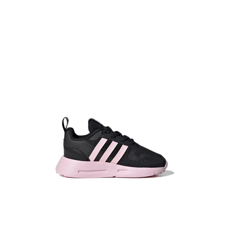 Adidas Originals Multi Wear-Resistant Low-Top Toddler Shoes Black Pink Infant And Toddler-1