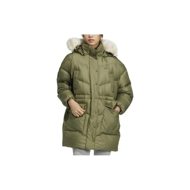 Adidas Originals Clover Series Down Jacket Women's Green-4