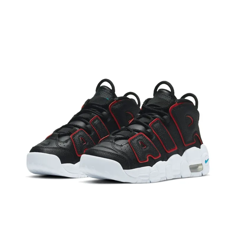 Nike Air More Uptempo Black Fusion Red GS-1