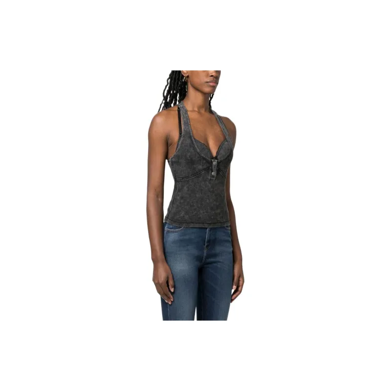 DIESEL Tank Tops Women's Black-3