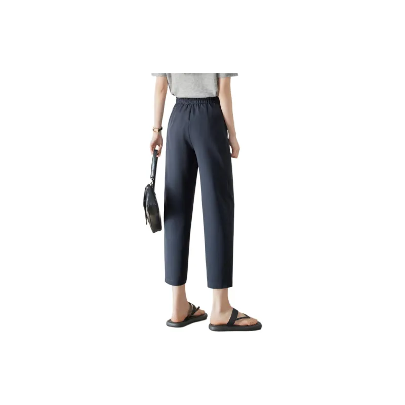 Mo Han Yi Mei Casual Pants Women's Gray Blue-4
