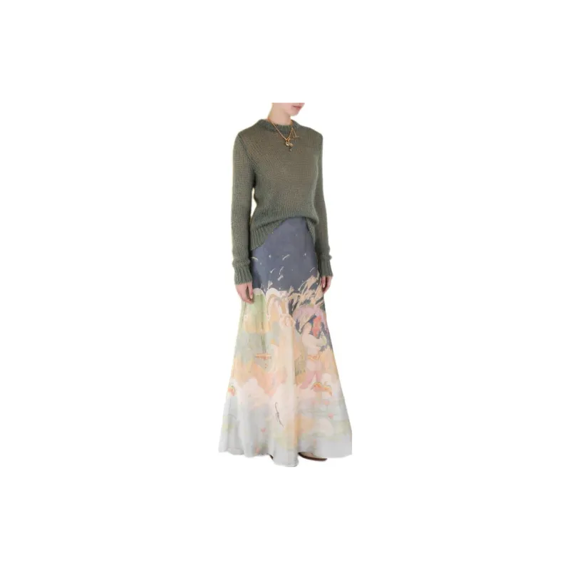 Zimmermann Lyrical Bias Flared Maxi Skirt-3