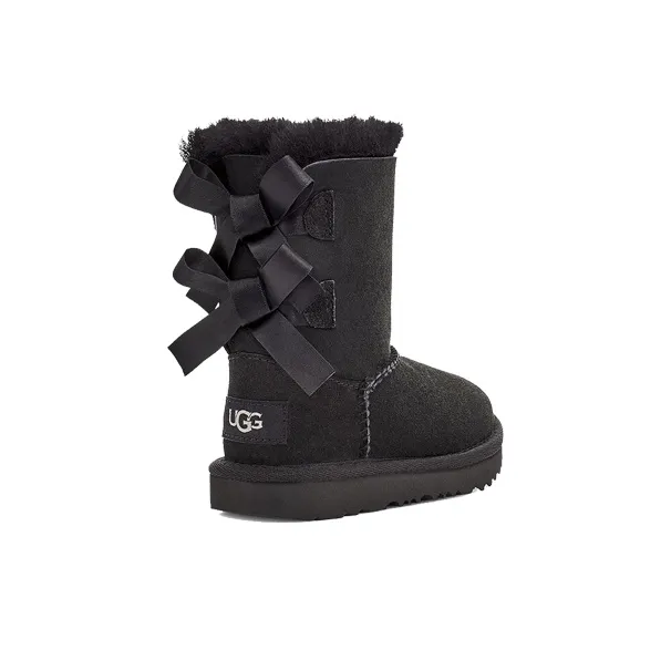 UGG Bailey Bow II Boot Black Toddler-2