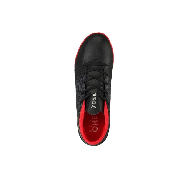 PUMA One 18.4 Low Top Kids' Soccer Shoes Black Red Kids'-3