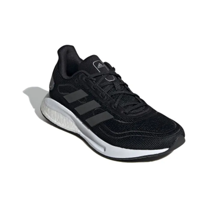 Adidas Galaxar Supernova J Slip Resistant And Breathable Low Top Kids' Running Shoes Black Gray Teenagers-2