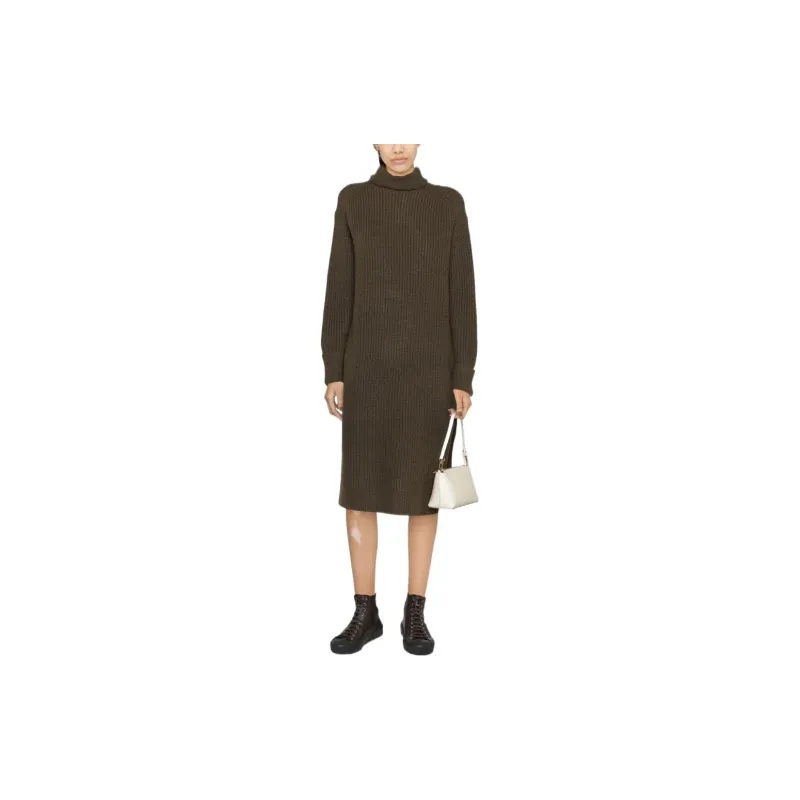 Polo Ralph Lauren Long-Sleeved Dresses Women's Olive Green-1