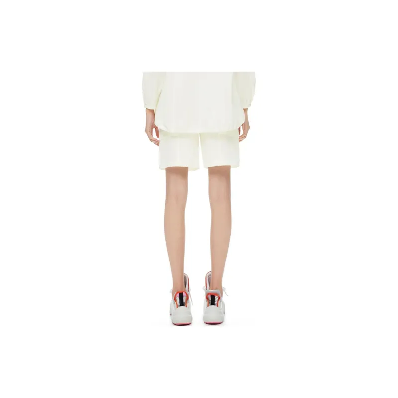 XII BASKET Casual Shorts Women's Raw White-0