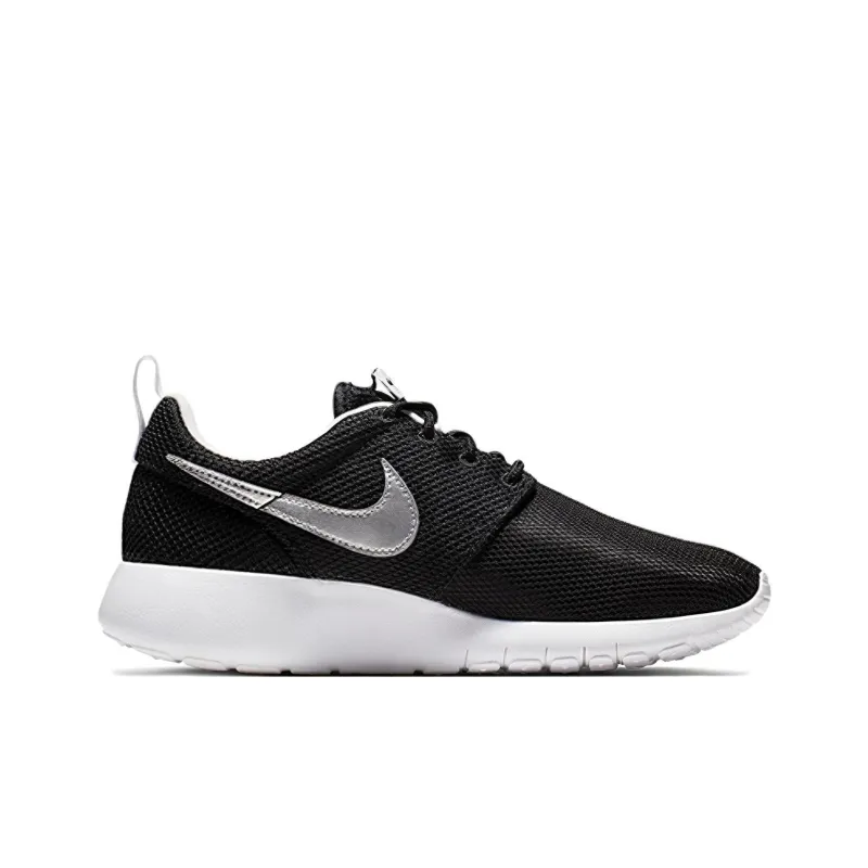 Nike Roshe One Black Metallic Silver GS-1