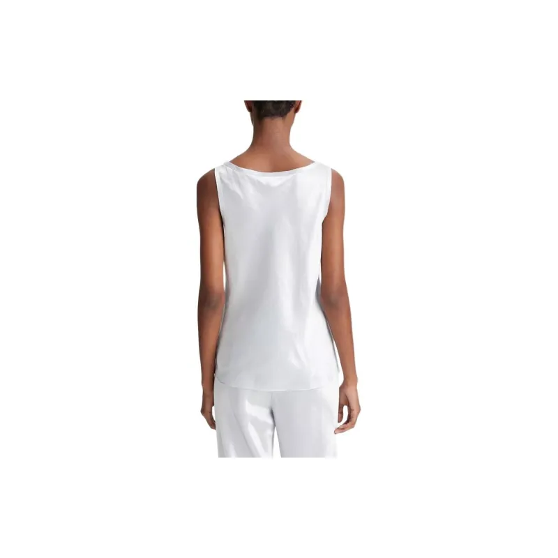 VINCE Scoop neck Satin Vest Top-2