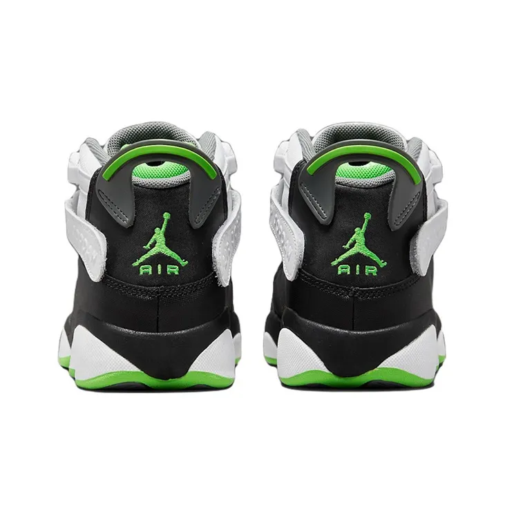 Jordan 6 Rings White Black Green GS-4