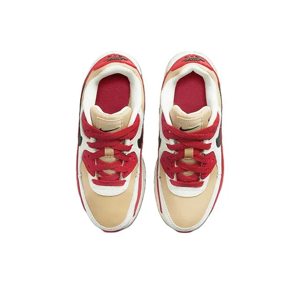 Nike Air Max 90 Leather Sesame Red Clay PS-3