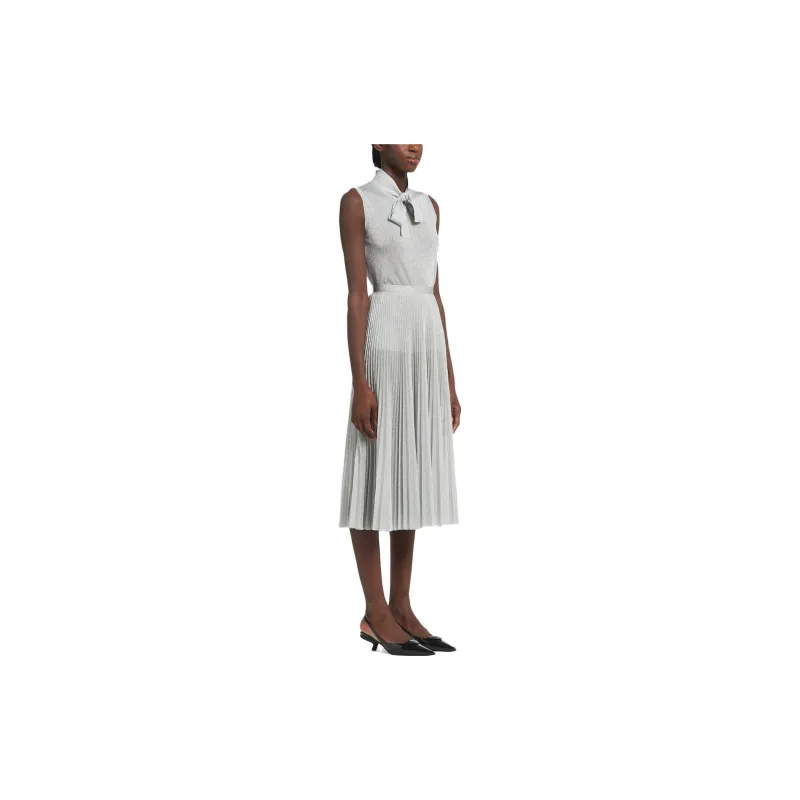 PRADA Casual Long Skirts Women's Silver Gray-3