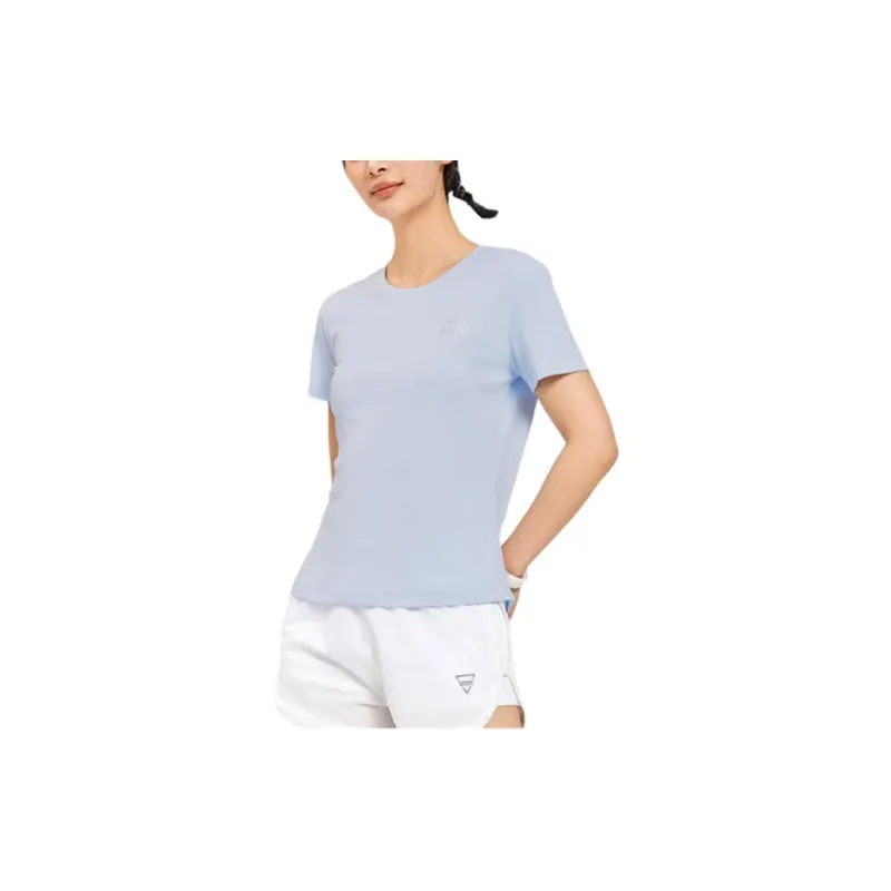 QIAODAN T Shirts Women's Transparent Blue-3