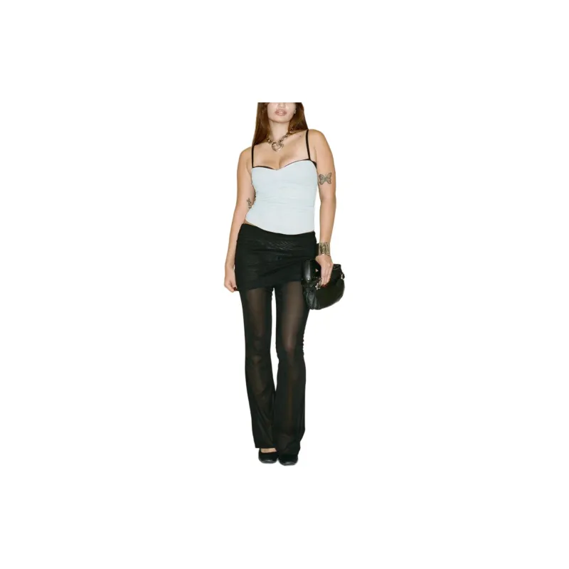 Miaou RENZO TUBE TOP Camisole Women's Light Blue-2