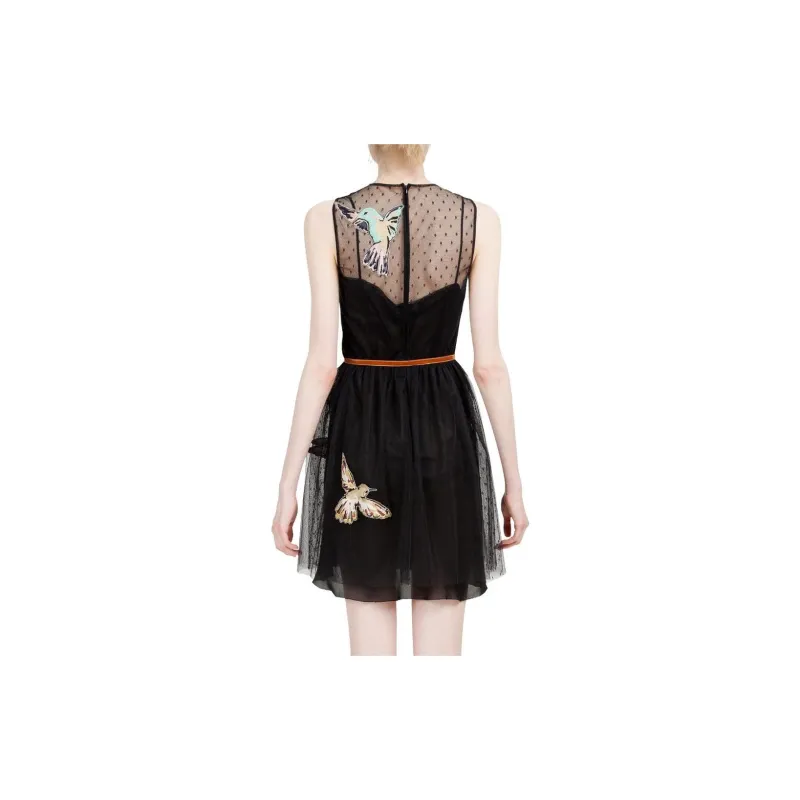 RED VALENTINO Sleeveless Dress Women's Black-2