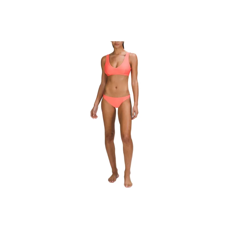 Lululemon Waterside MR Skimpy Swimming Shorts Women's Cream Raspberry-1
