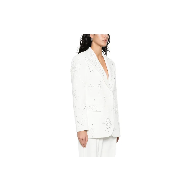 Elisabetta Franchi Single Breasted Embellished Jacket-3