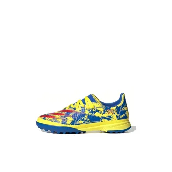 Adidas X GHOSTED Abrasion Resistant Breathable Low Top Kids' Soccer Shoes Blue Yellow Red Kids'