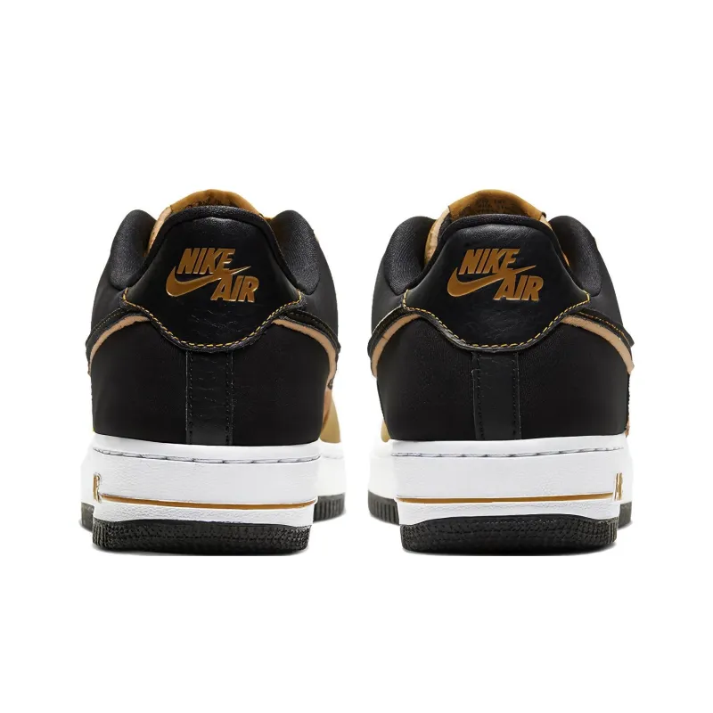 Nike Air Force 1 Low Black Pink Barely Volt 'Black Yellow Orange' GS-3
